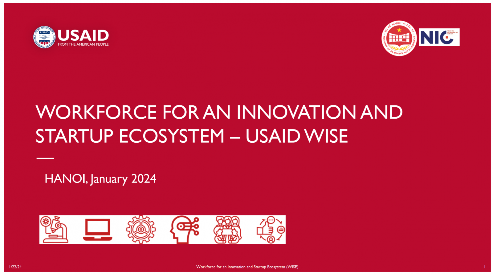 The Workforce for an Innovation and Start-up Ecosystem The Workforce for an Innovation and Start-up Ecosystem