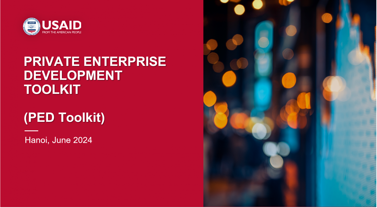 Private Enterprise Development Toolkit Private Enterprise Development Toolkit